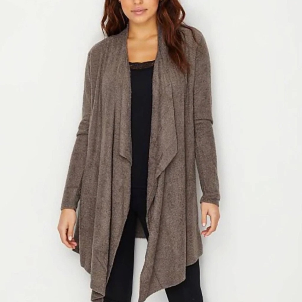 BAREFOOT DREAMS | Bamboo Chiclite Calypso Cardigan in Cocoa | S/M